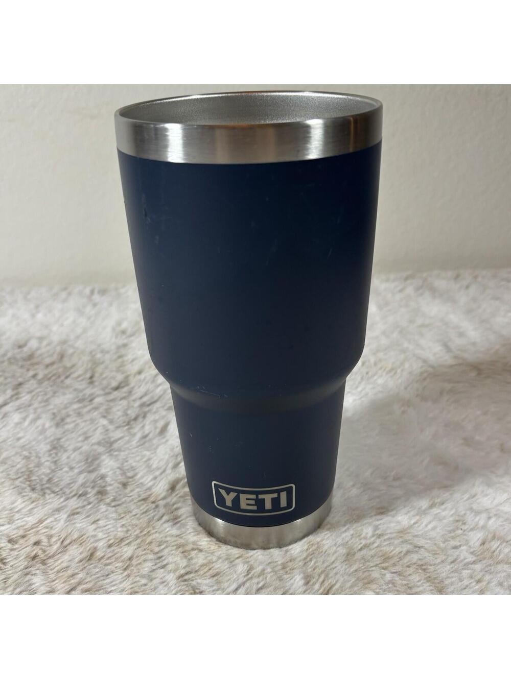 YETI Rambler 30oz Tumbler Navy Blue ULINE Logo Stainless Steel